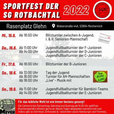 Eindruck aus dem Vereinsleben der SG Rotbachtal-Strempt